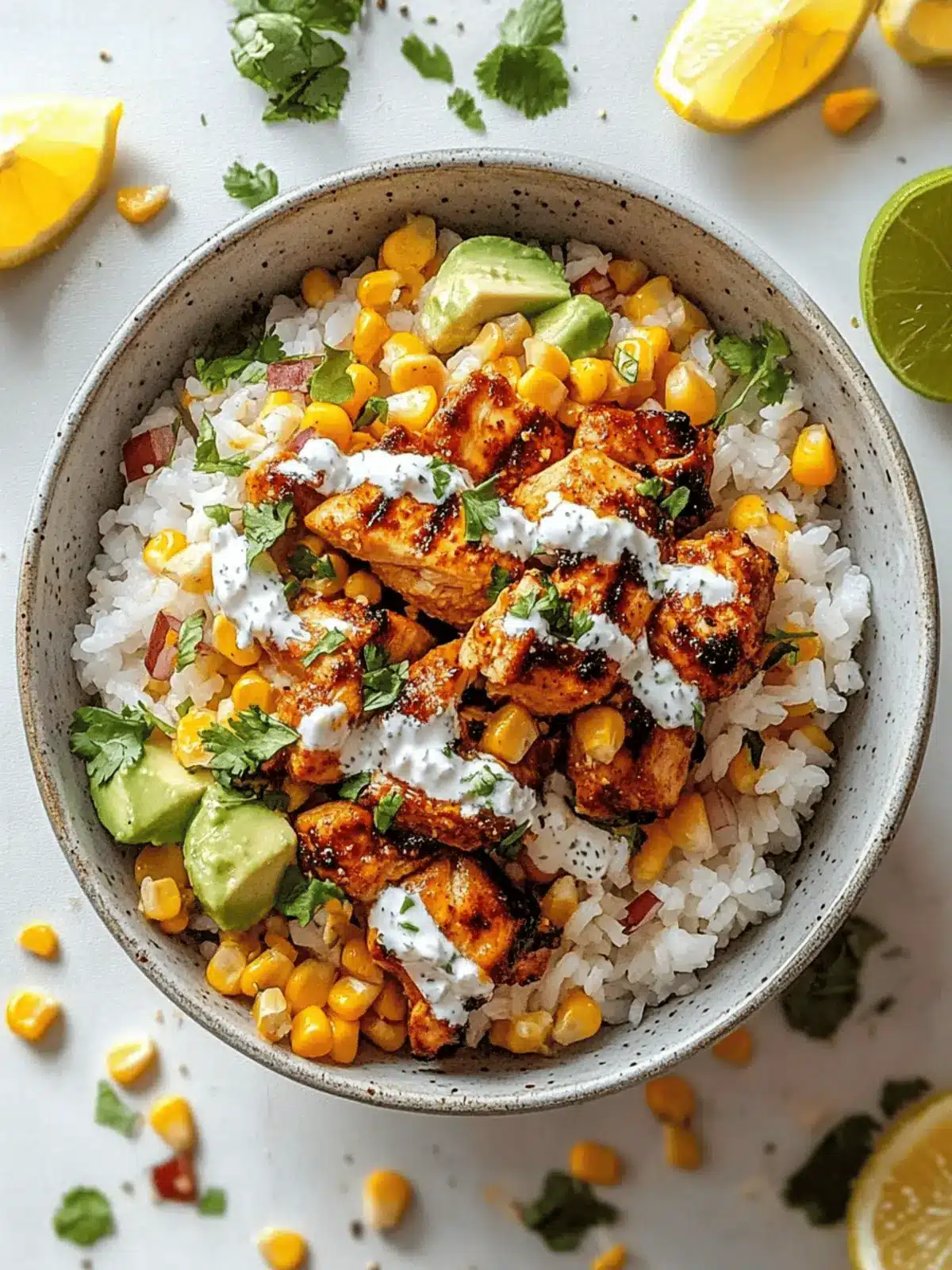 Savory Street Corn Chicken Rice Bowl for Ultimate Flavor Boost 4 Street Corn Chicken Rice Bowl