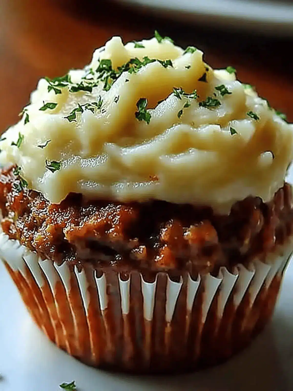 Savory Meatloaf Cupcakes with Potato: A Cozy Family Treat 3 Meatloaf Cupcakes with Potato