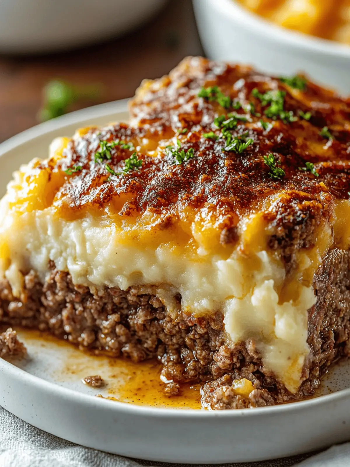 Ultimate Meatloaf with Mashed Potatoes and Cheese Bliss 4 Meatloaf with Mashed Potatoes and Cheese