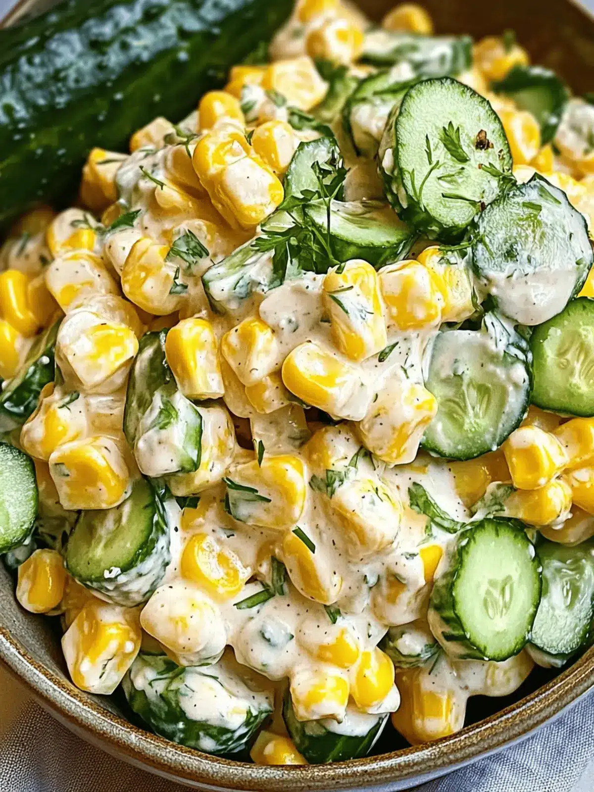 Street Corn Creamy Cucumber Salad for Ultimate Summer Refreshment 3 Street Corn Creamy Cucumber Salad