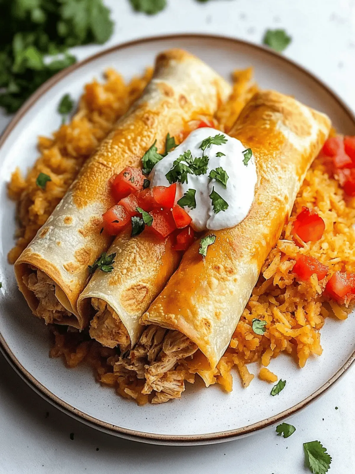 Crispy Chicken Chimichangas for Fast & Flavorful Meals 3 Chicken Chimichangas