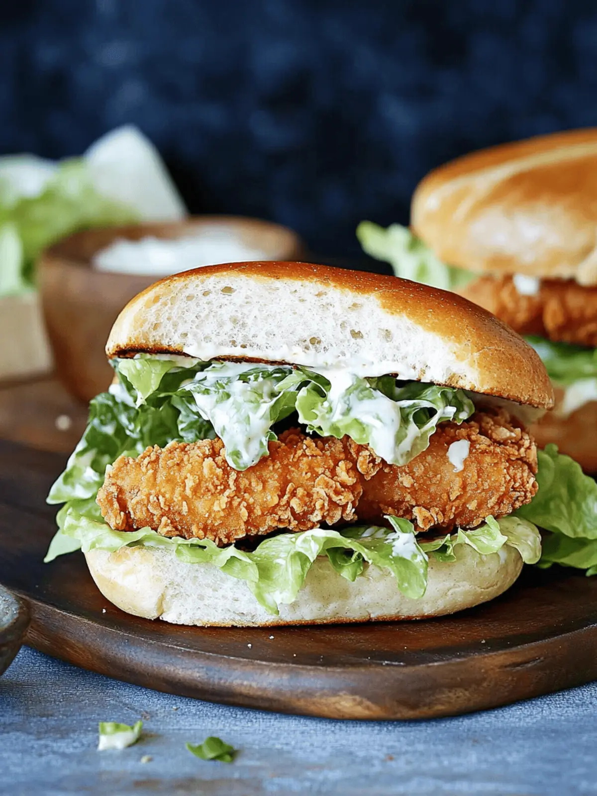 Crispy Chicken Caesar Sandwich You’ll Crave for Lunch 3 Crispy Chicken Caesar Sandwich