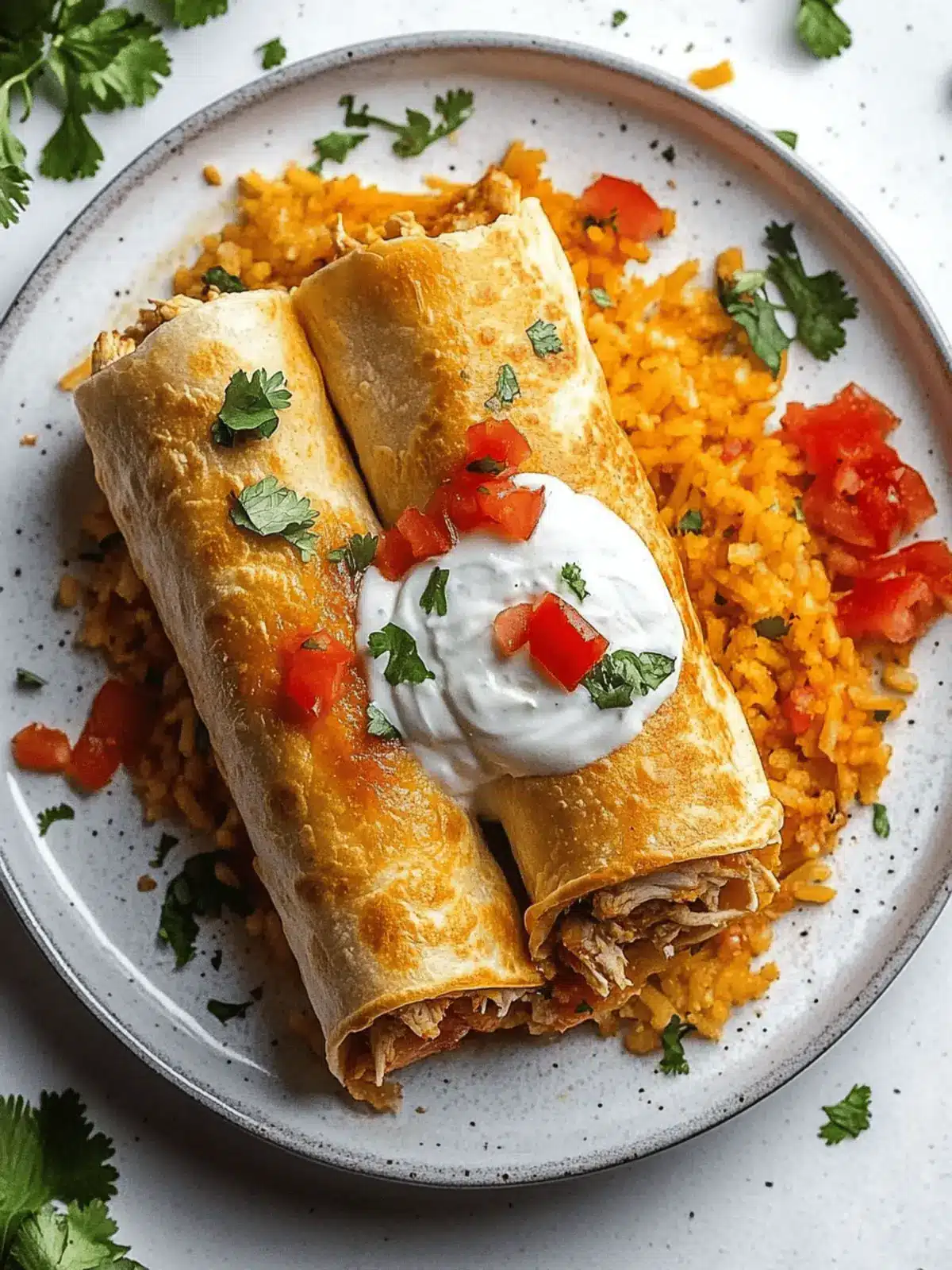 Crispy Chicken Chimichangas for Fast & Flavorful Meals 2 Chicken Chimichangas