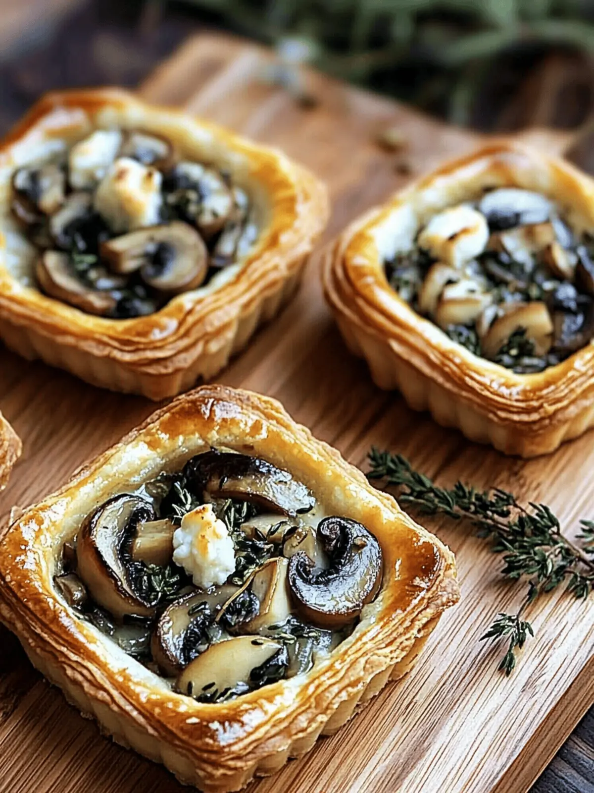 Mushroom Shallot Herbed Goat Cheese Tarts for Any Occasion 4 Mushroom Shallot Herbed Goat Cheese Tarts
