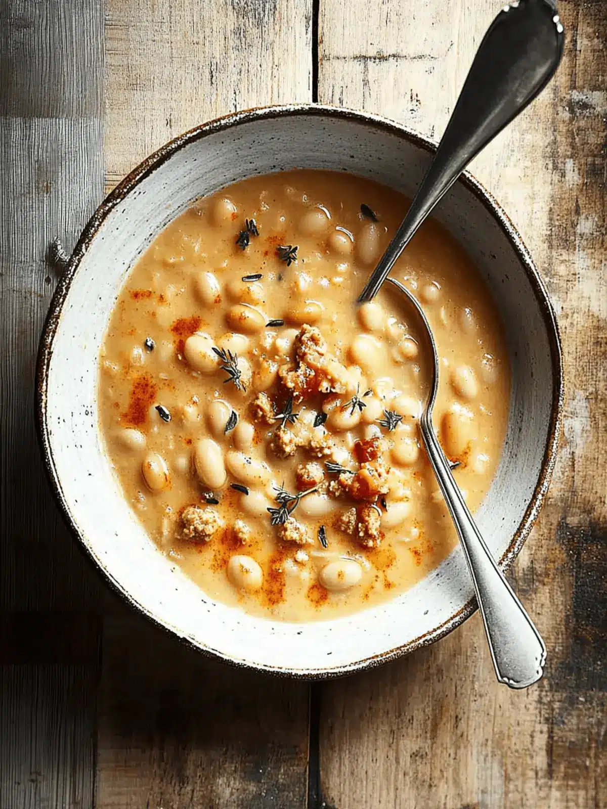 Hearty Creamy Bean Soup with Sausage in Just 30 Minutes 4 Creamy Bean Soup with Sausage