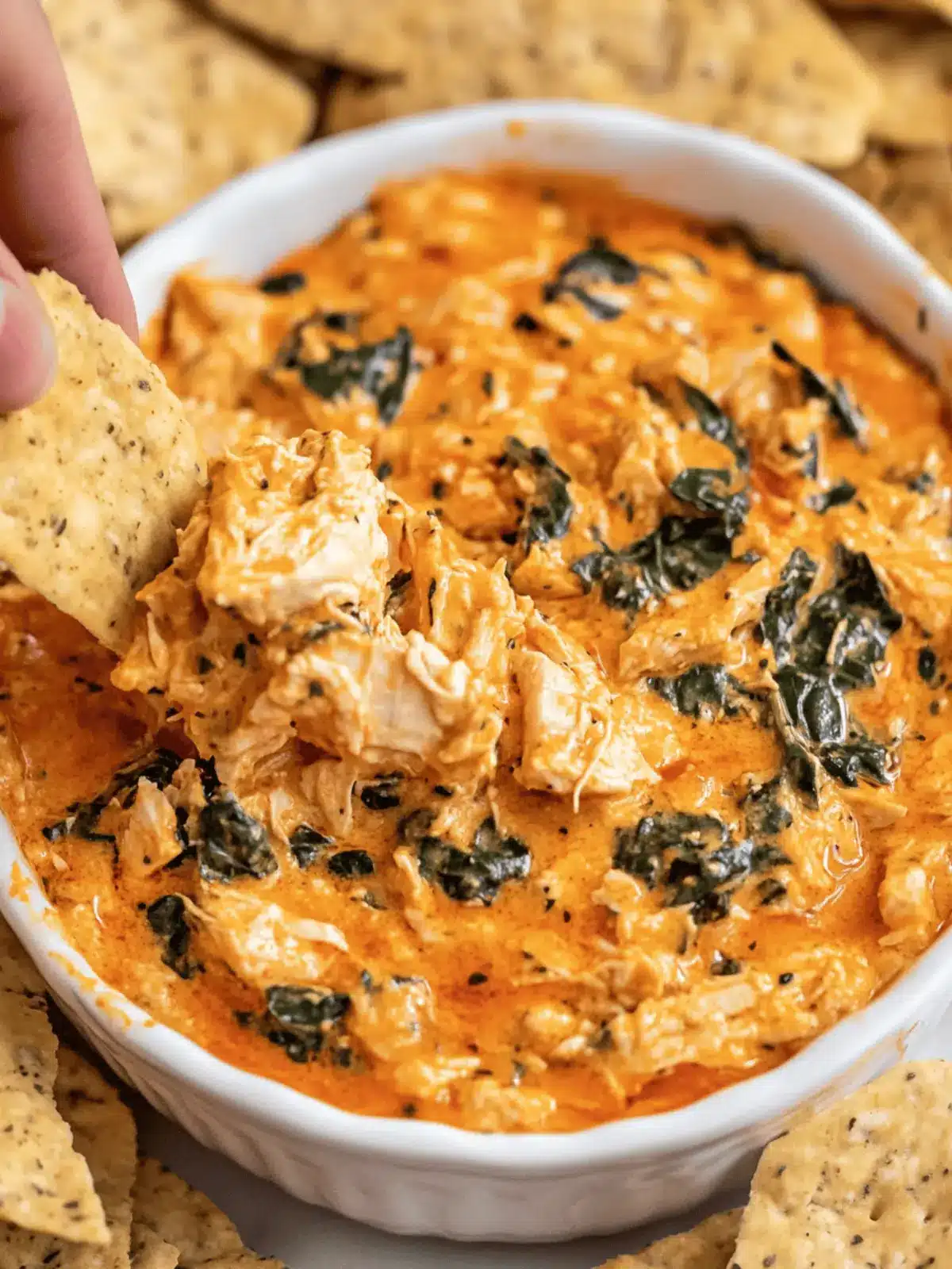 Ultimate Buffalo Chicken Spinach Dip for Game Day Bliss 5 Buffalo Chicken Spinach Dip