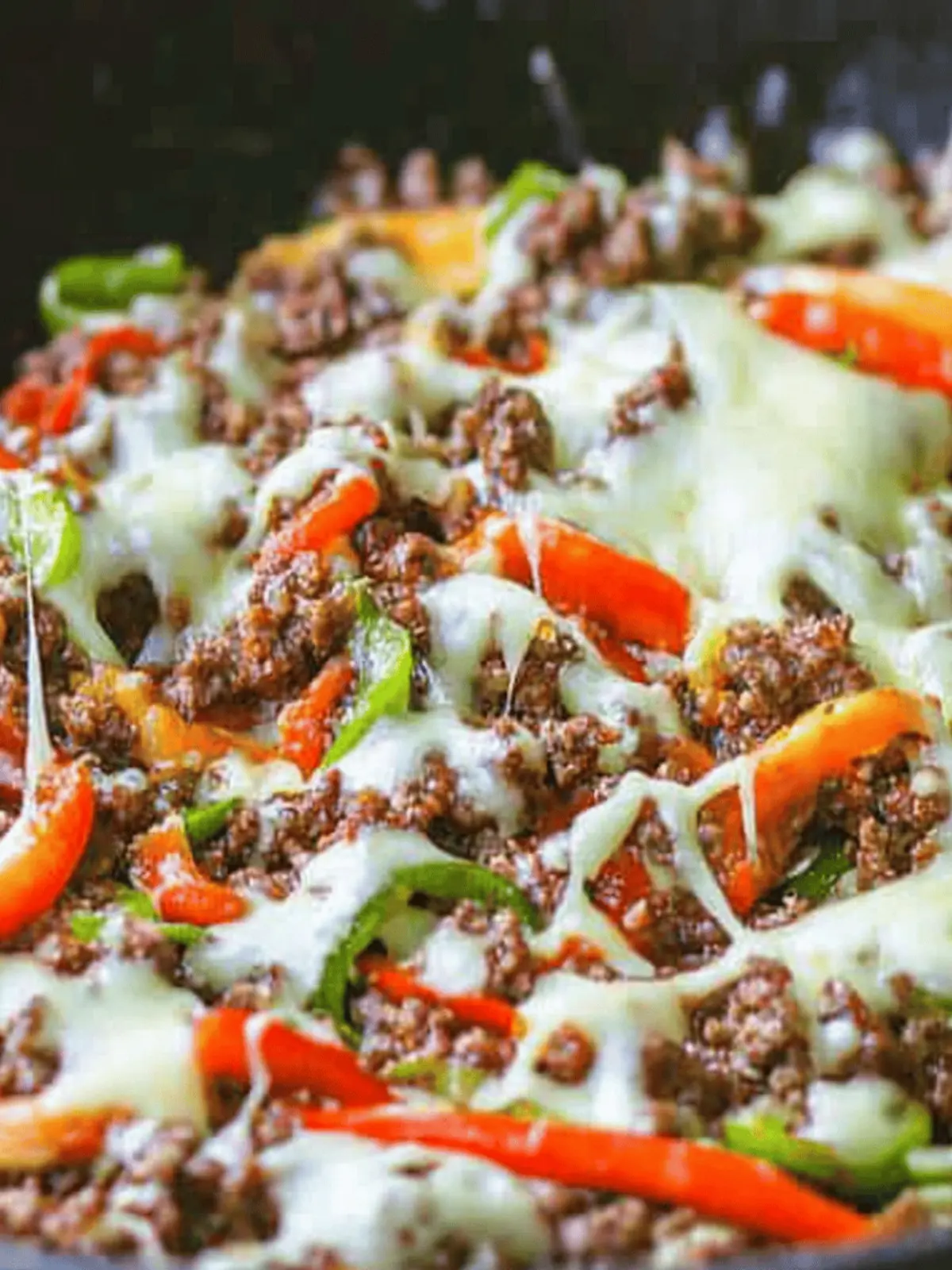 Keto Low Carb Cheesesteak Ground Beef Skillet in 30 Minutes 5 Low Carb Cheesesteak Ground Beef