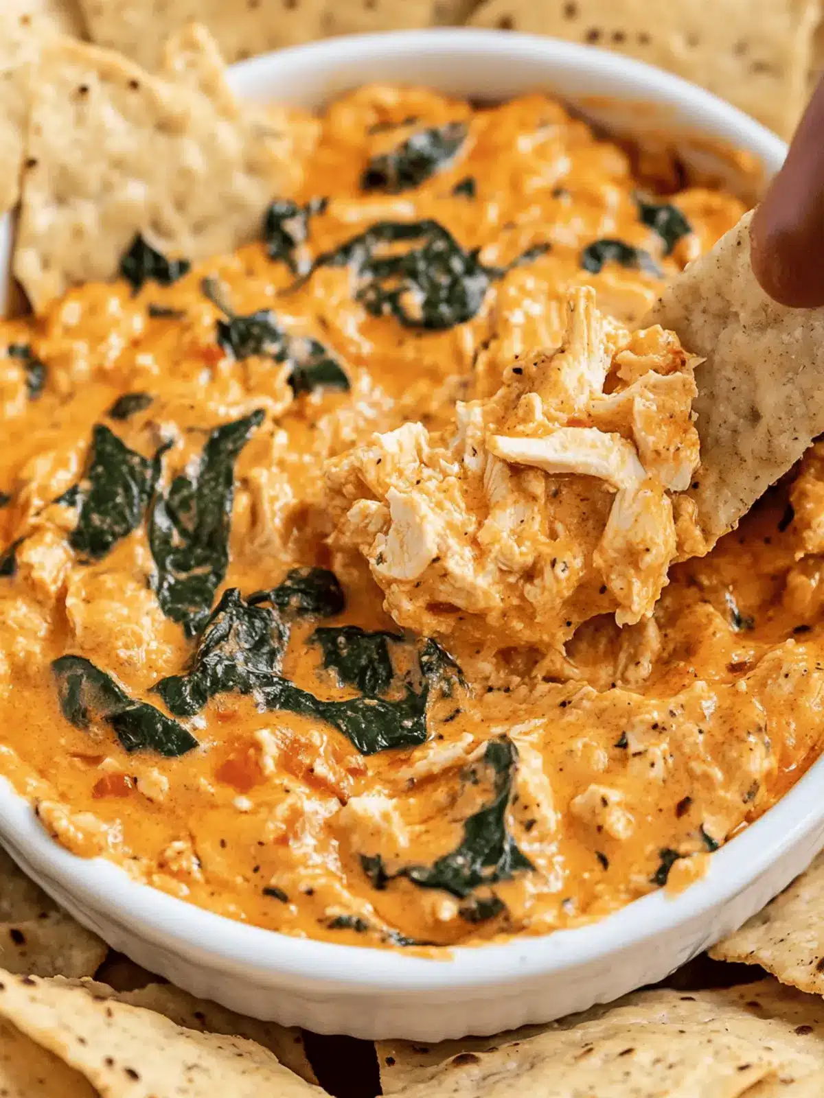 Ultimate Buffalo Chicken Spinach Dip for Game Day Bliss 2 Buffalo Chicken Spinach Dip