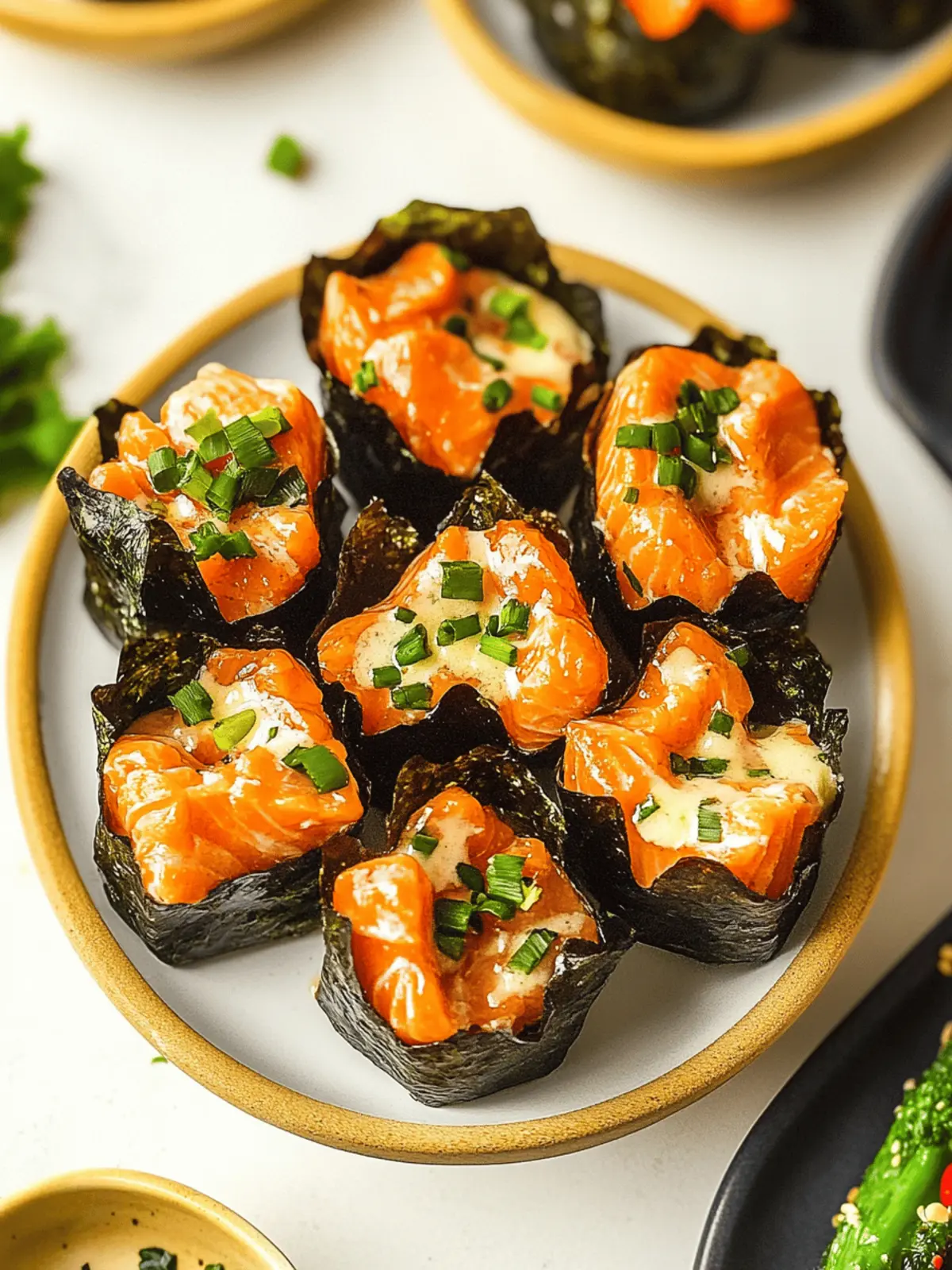Baked Salmon Sushi Cups You’ll Love for Easy Party Snacking 3 Baked Salmon Sushi Cups
