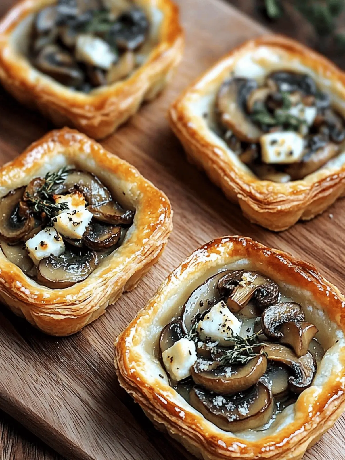 Mushroom Shallot Herbed Goat Cheese Tarts for Any Occasion 2 Mushroom Shallot Herbed Goat Cheese Tarts