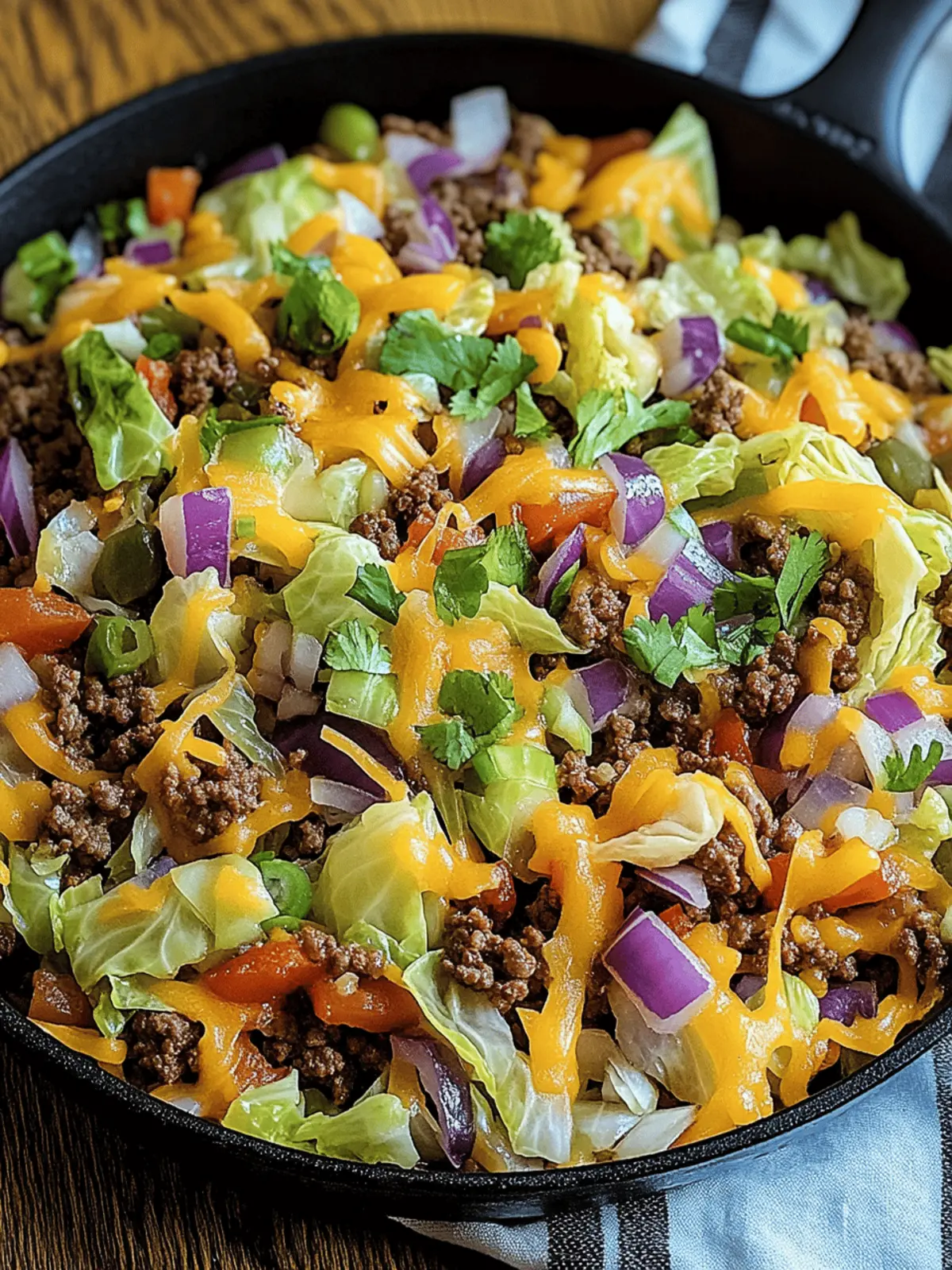 Savory Tex Mex Ground Beef Cabbage Skillet Ready in 30 Minutes 4 Tex Mex Ground Beef Cabbage Skillet