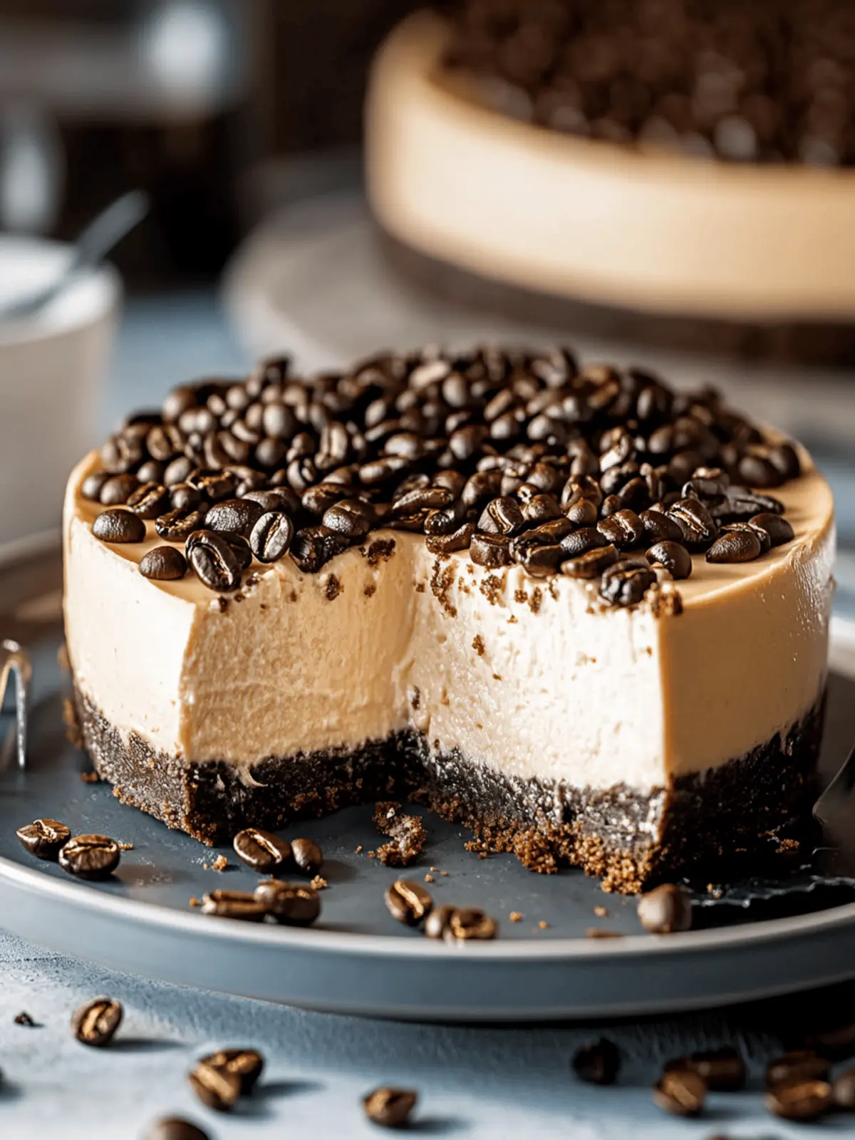 Irresistible Espresso Cheesecake: No-Bake Delight Awaits 2 Espresso Cheesecake