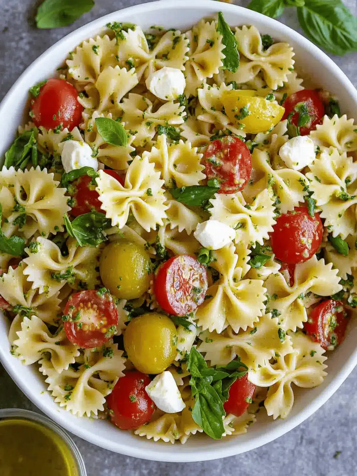 Bow Tie Pasta Salad: Fresh Veggies with Zesty Pesto Perfection 3 Bow Tie Pasta Salad