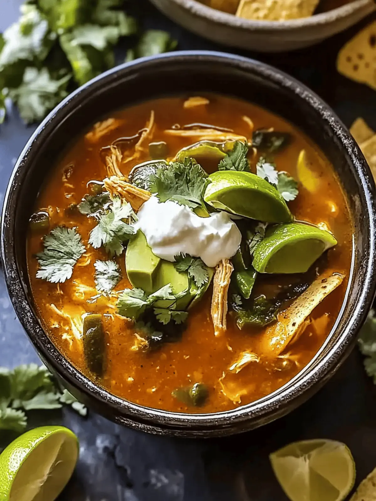 Comforting Poblano Chicken Tortilla Soup for Cozy Nights 3 Poblano Chicken Tortilla Soup