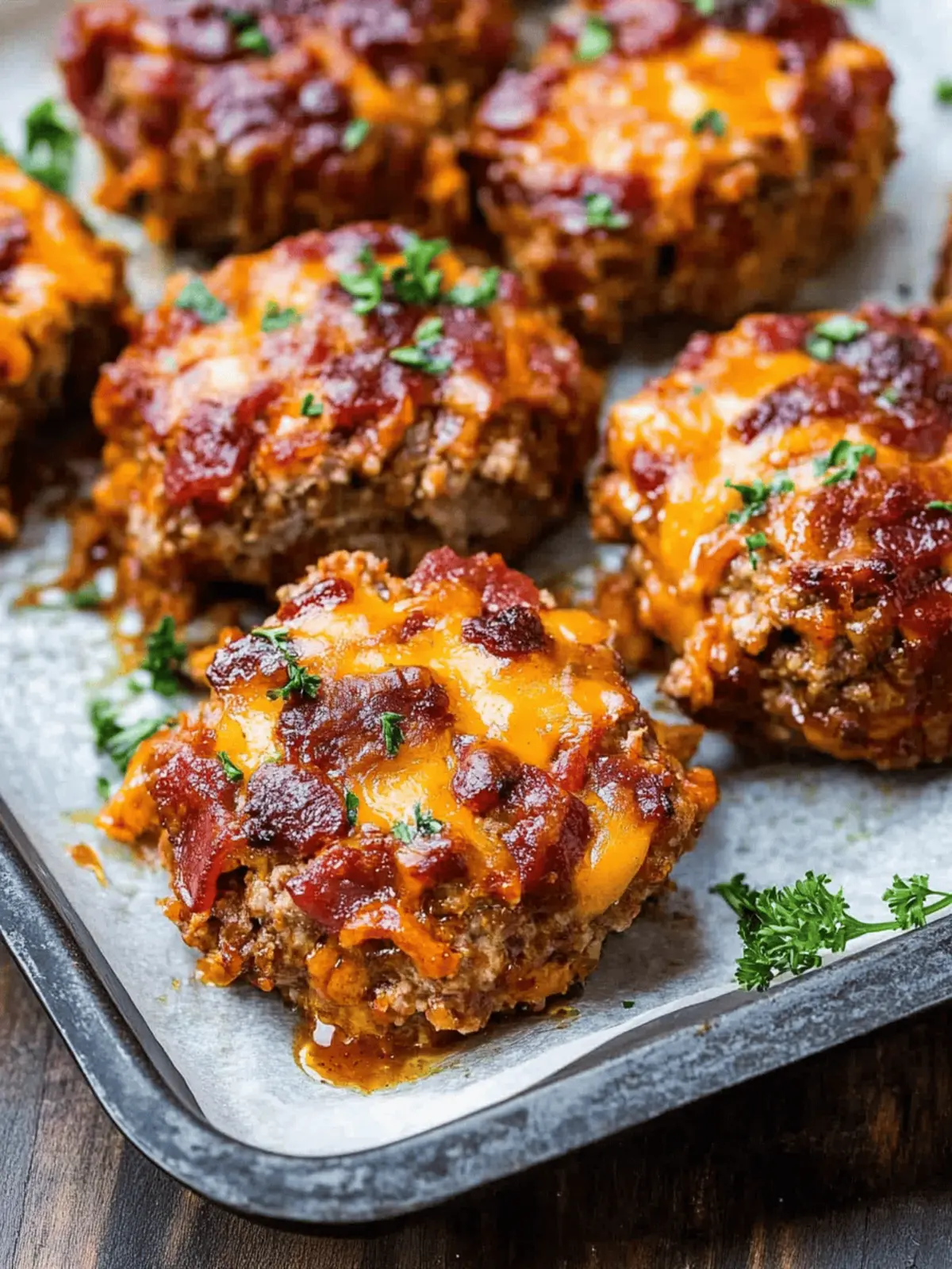 Mini BBQ Bacon Cheddar Meatloaf for Easy Family Comfort 5 Mini BBQ Bacon Cheddar Meatloaf
