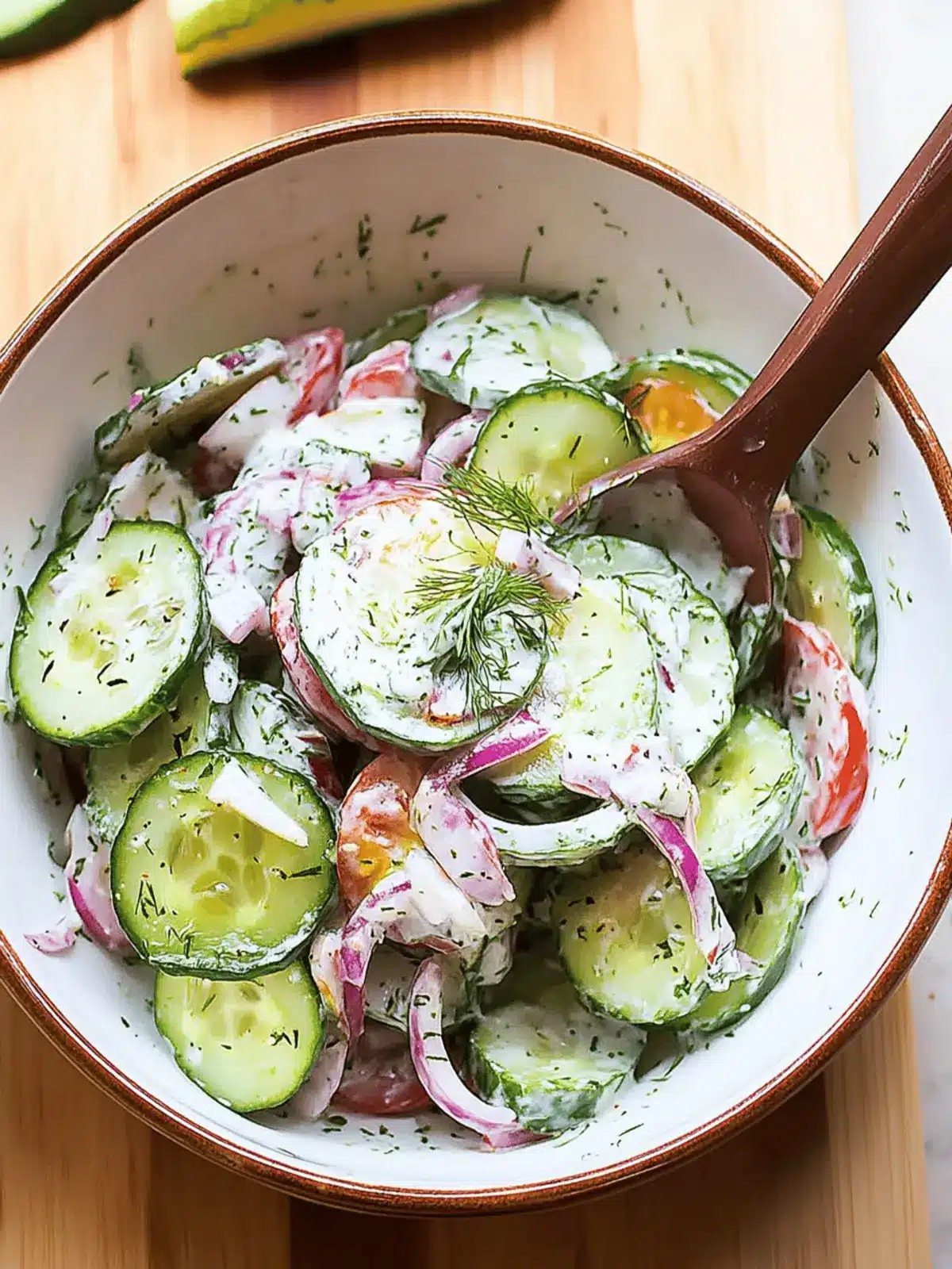 Delicious Greek Cucumber Salad with Creamy Tzatziki Twist 5 Greek Cucumber Salad
