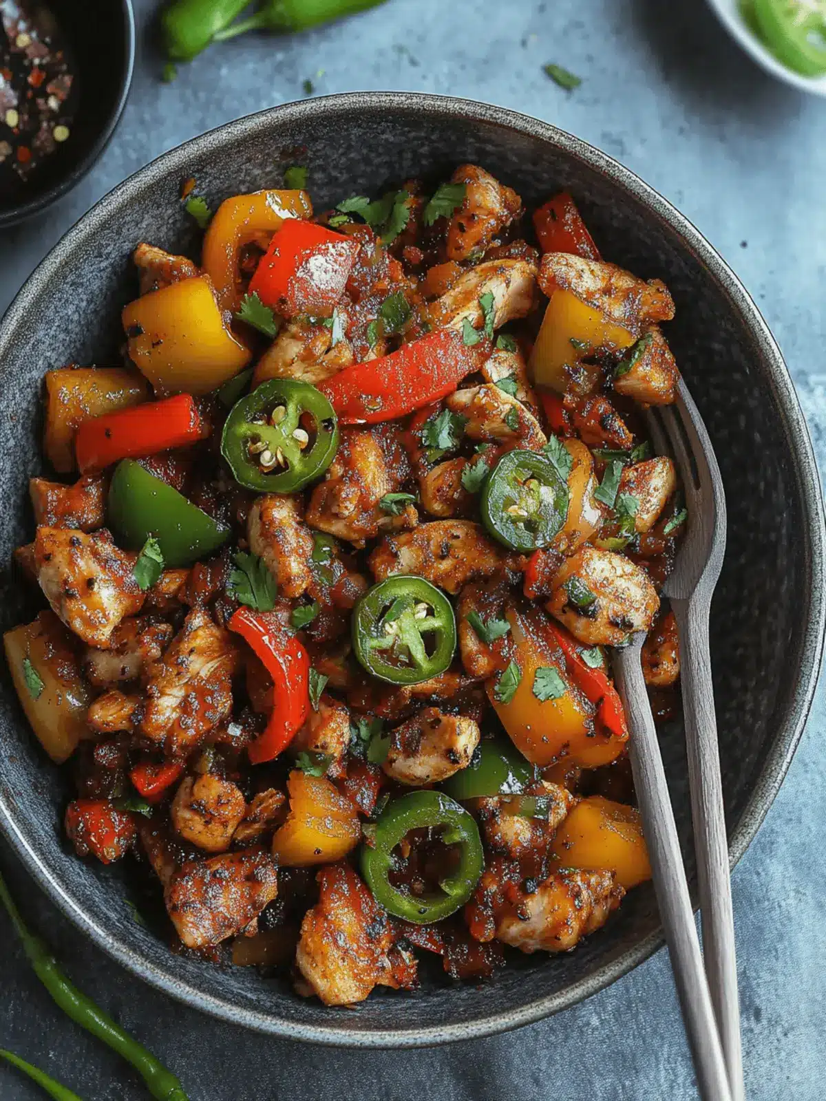 Spicy Jalapeno Chicken with Bell Peppers: Quick Flavor Boost! 2 Jalapeno Chicken with Bell Peppers