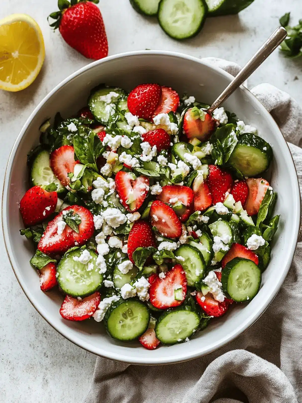 Fresh Strawberry Cucumber Salad: Quick & Healthy Delight 2 Strawberry Cucumber Salad