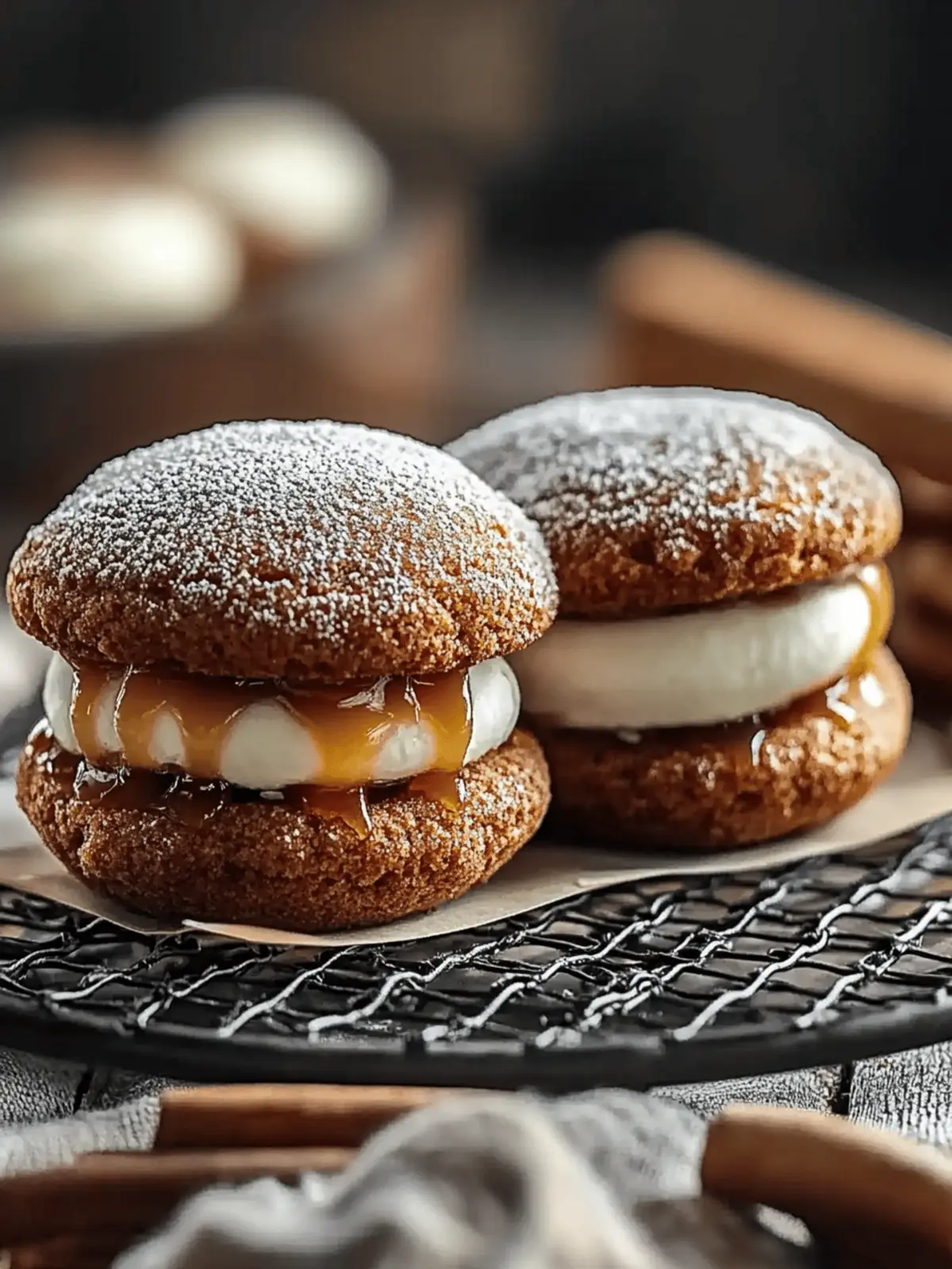 Delightful Apple Cider Whoopie Pie Cookies with Caramel Magic 3 Apple Cider Whoopie Pie Cookies with Caramel