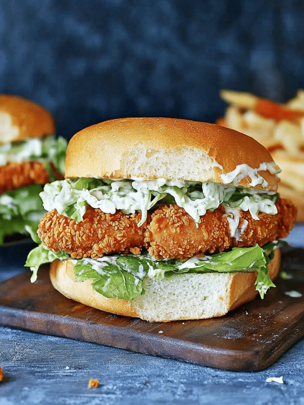 Crispy Chicken Caesar Sandwich You’ll Crave for Lunch 4 Crispy Chicken Caesar Sandwich