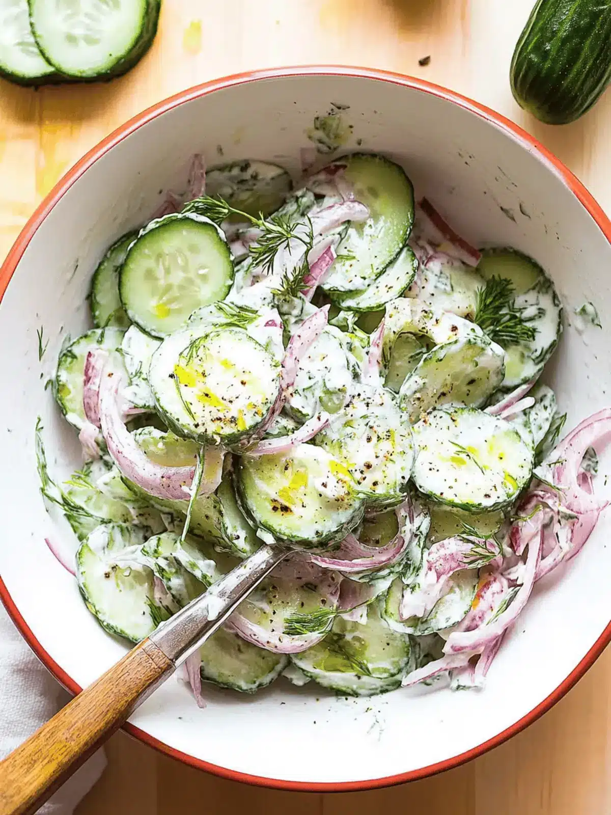Delicious Greek Cucumber Salad with Creamy Tzatziki Twist 4 Greek Cucumber Salad