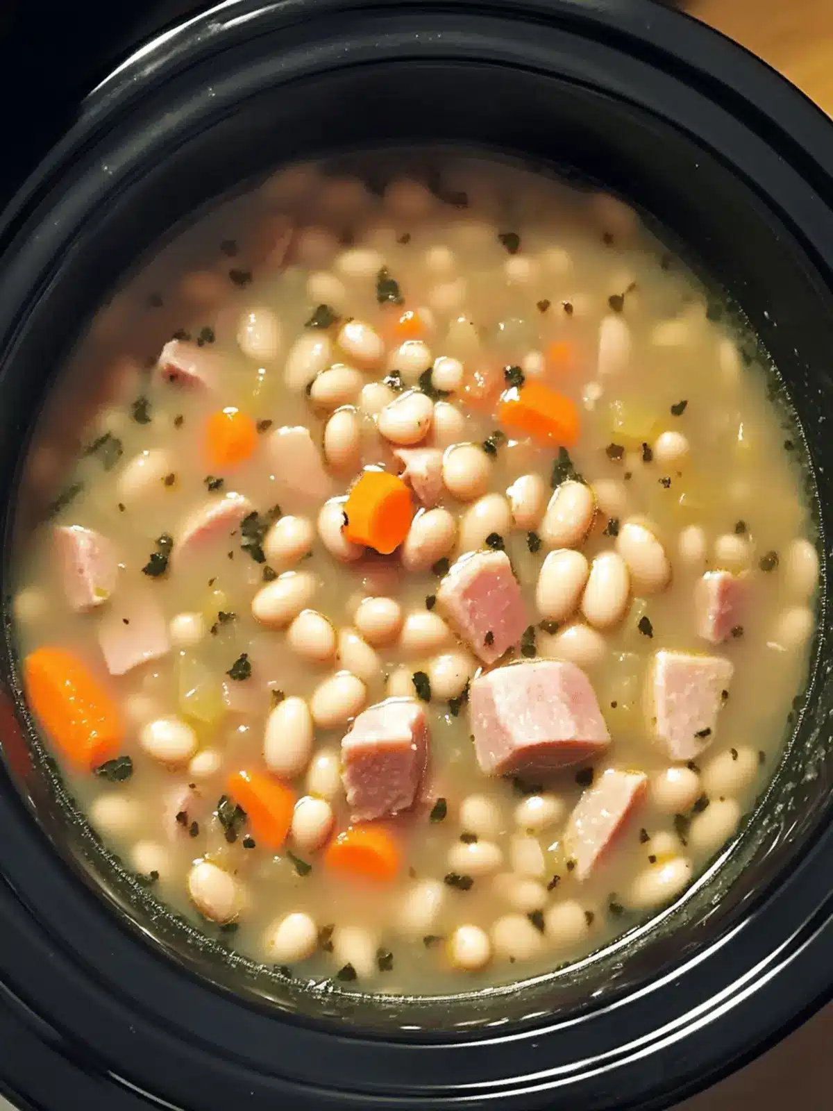 Crockpot White Bean and Ham Soup for Cozy Family Nights 5 Crockpot White Bean and Ham Soup