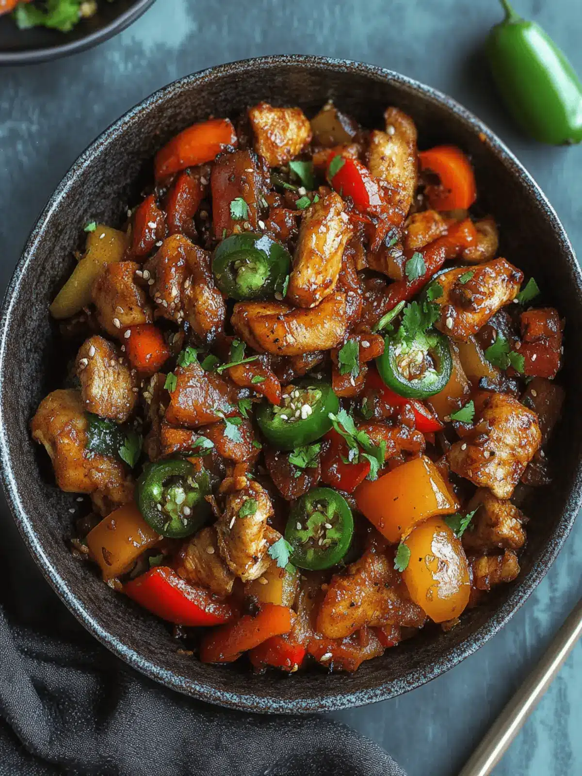 Spicy Jalapeno Chicken with Bell Peppers: Quick Flavor Boost! 4 Jalapeno Chicken with Bell Peppers