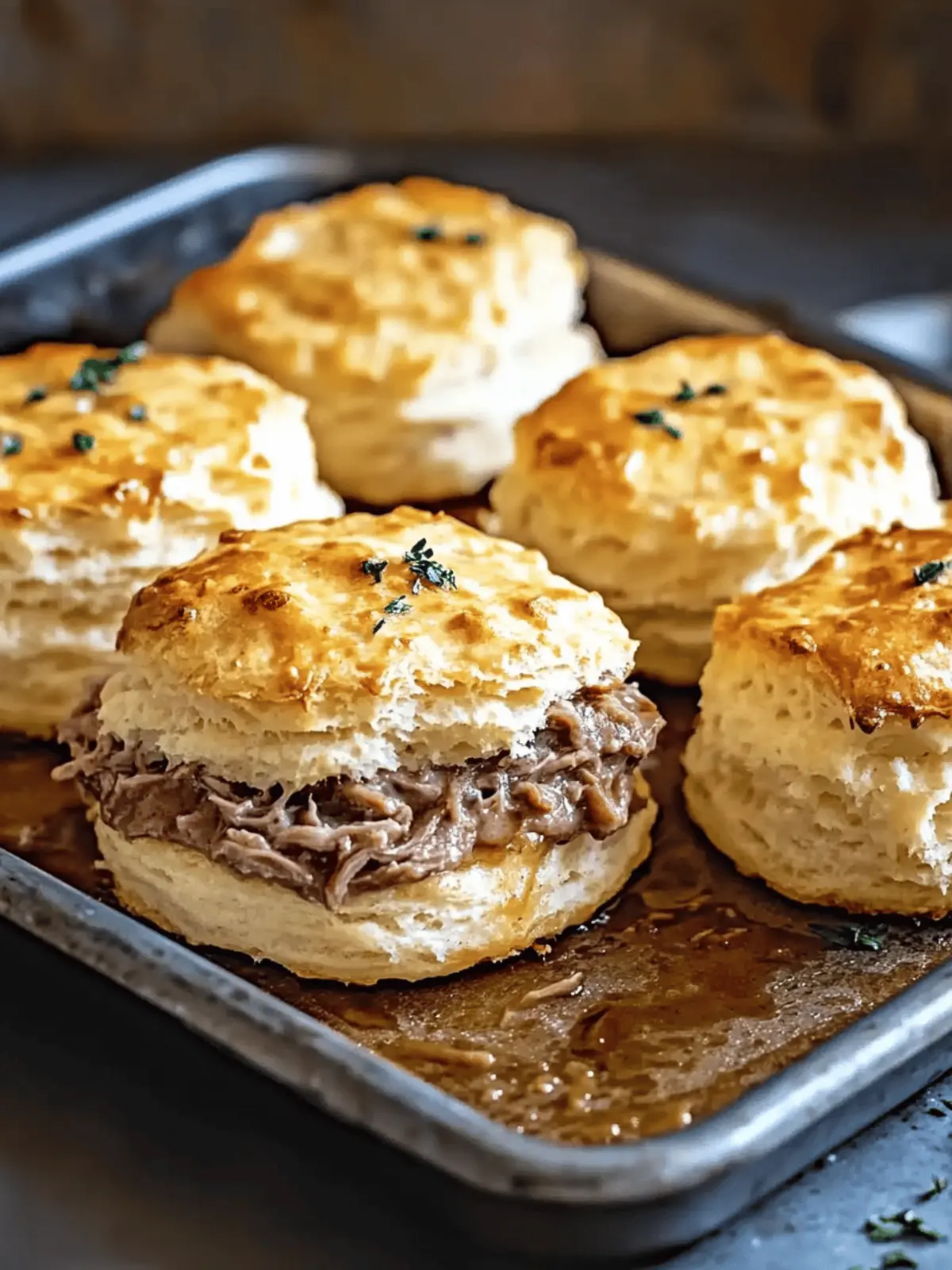 Baked French Dip Biscuits: Comfort Food Made Easy at Home 2 Baked French Dip Biscuits