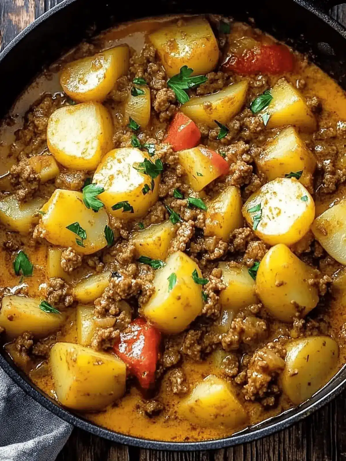 One Pot Ground Beef & Potatoes for Cozy Weeknight Dinners 3 One Pot Ground Beef & Potatoes