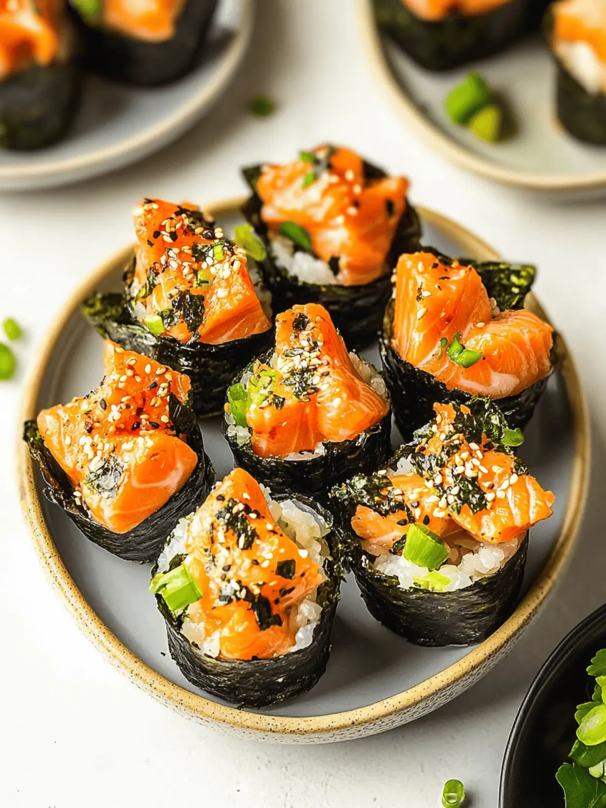 Baked Salmon Sushi Cups You’ll Love for Easy Party Snacking 4 Baked Salmon Sushi Cups