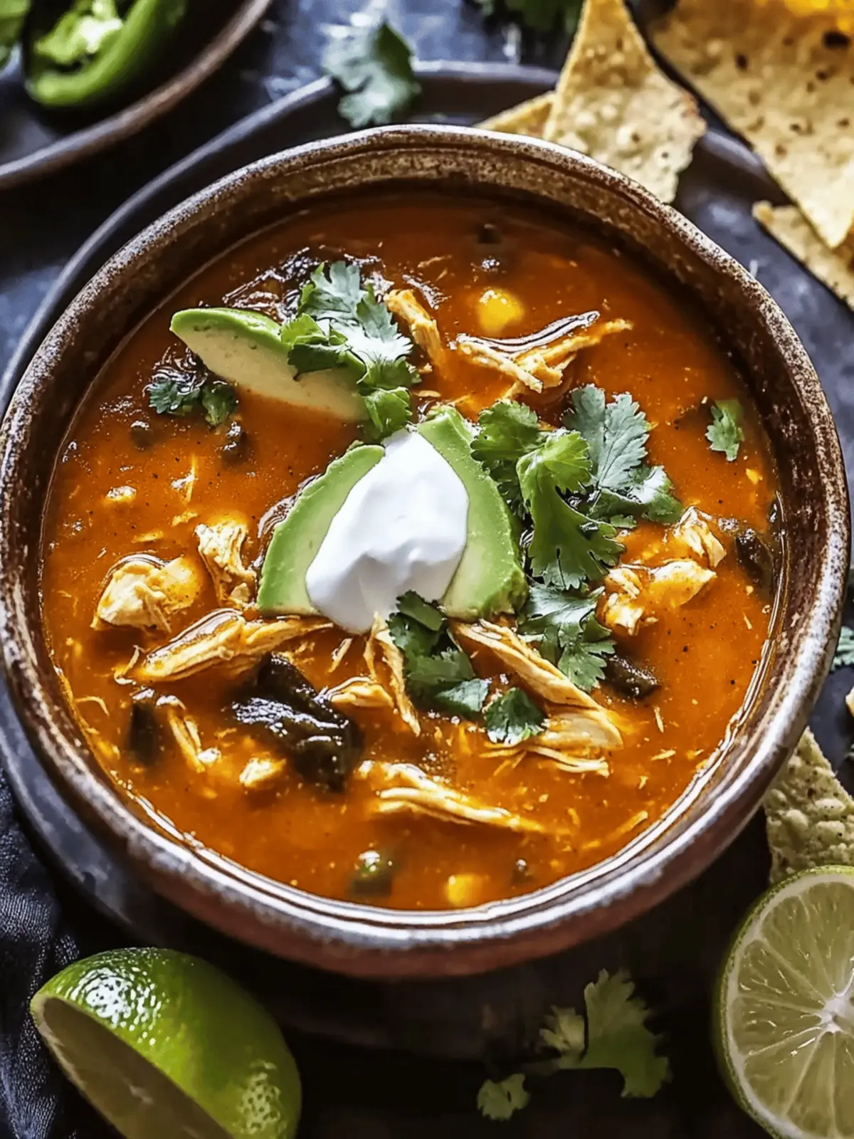 Comforting Poblano Chicken Tortilla Soup for Cozy Nights 2 Poblano Chicken Tortilla Soup