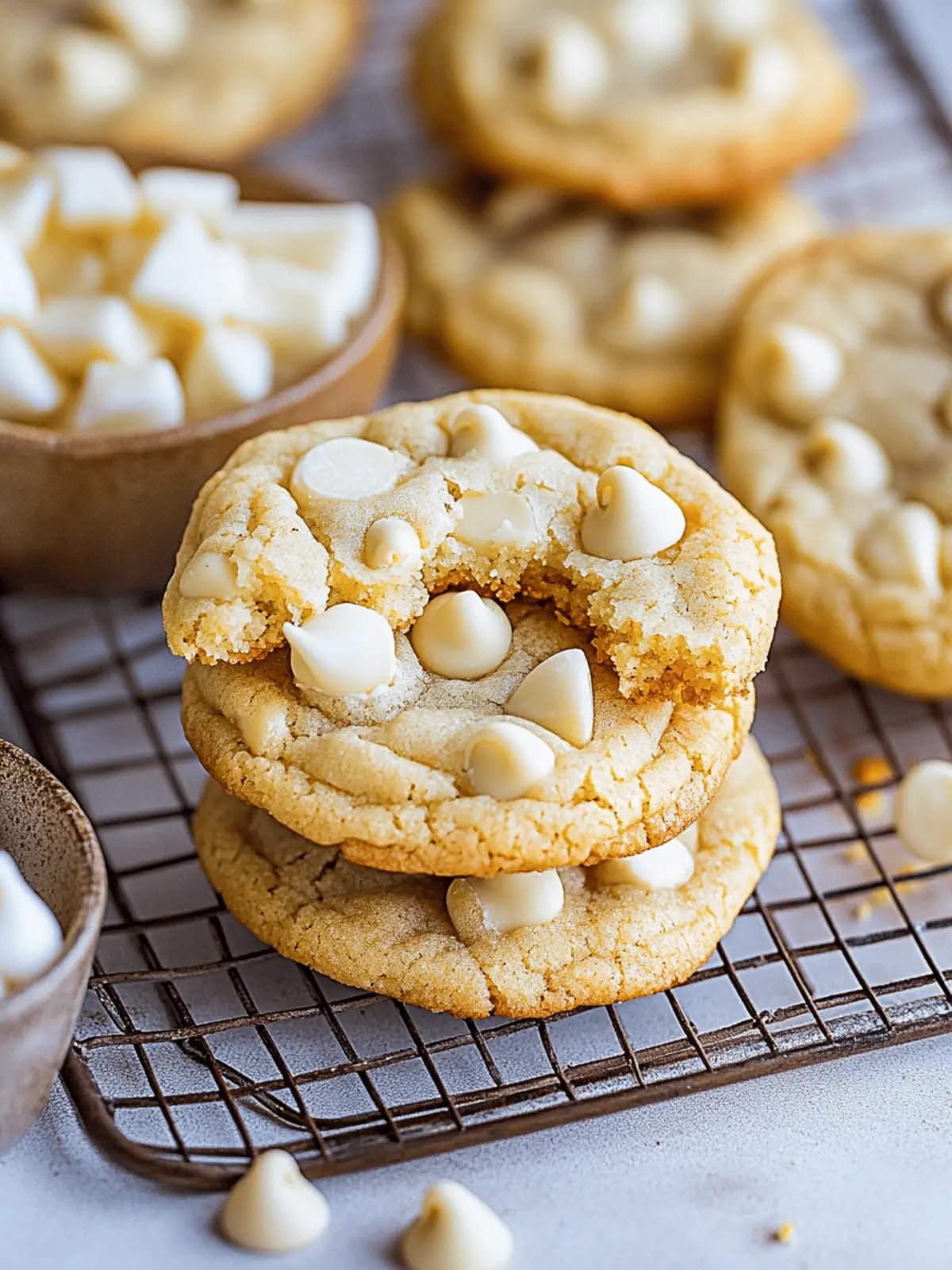 Ultimate Chewy White Chocolate Chip Cookies You’ll Love 4 White Chocolate Chip Cookies