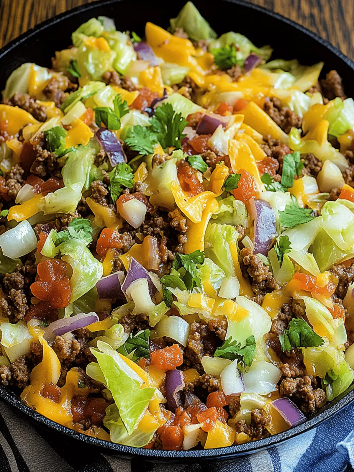 Savory Tex Mex Ground Beef Cabbage Skillet Ready in 30 Minutes 3 Tex Mex Ground Beef Cabbage Skillet
