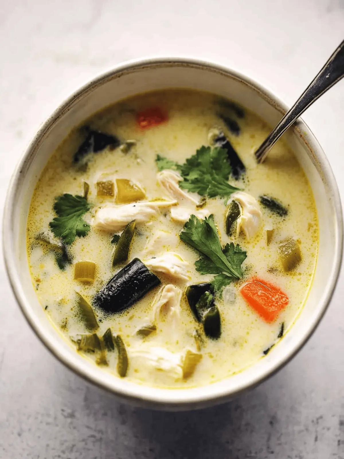 Creamy Chicken Poblano Soup Perfect for Cozy Nights 3 Creamy Chicken Poblano Soup