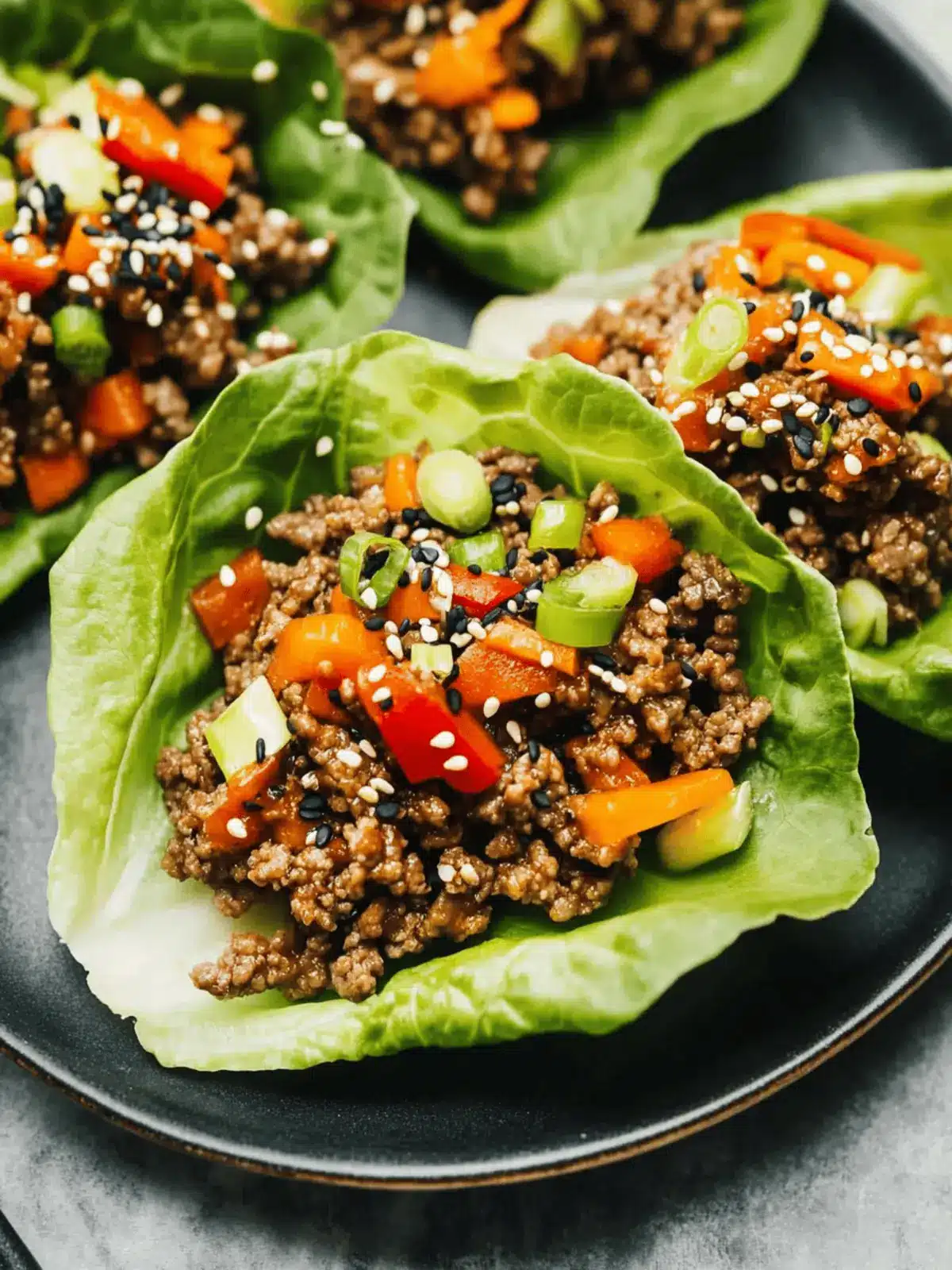 Savory Asian-Style Ground Beef Lettuce Wraps You’ll Love 4 Asian-Style Ground Beef Lettuce Wraps