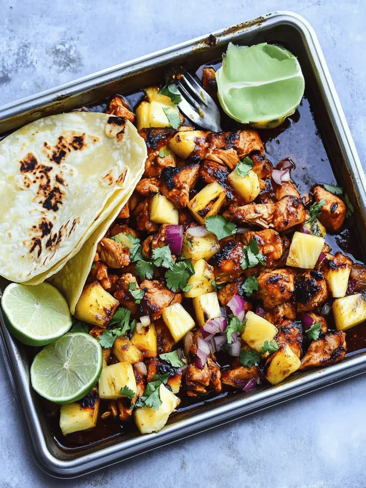 One Pan Chicken and Pineapple Tacos for Busy Weeknights 5 One Pan Chicken and Pineapple Tacos