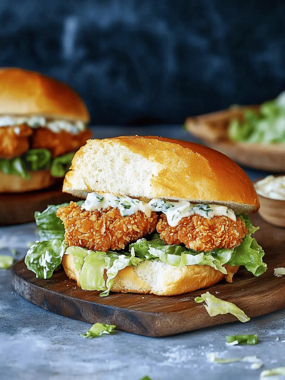 Crispy Chicken Caesar Sandwich You’ll Crave for Lunch 2 Crispy Chicken Caesar Sandwich