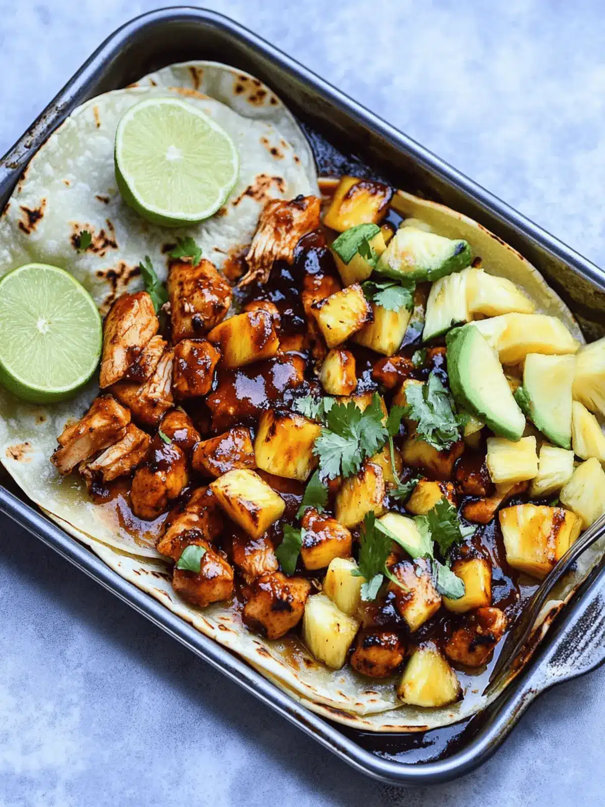 One Pan Chicken and Pineapple Tacos for Busy Weeknights 3 One Pan Chicken and Pineapple Tacos