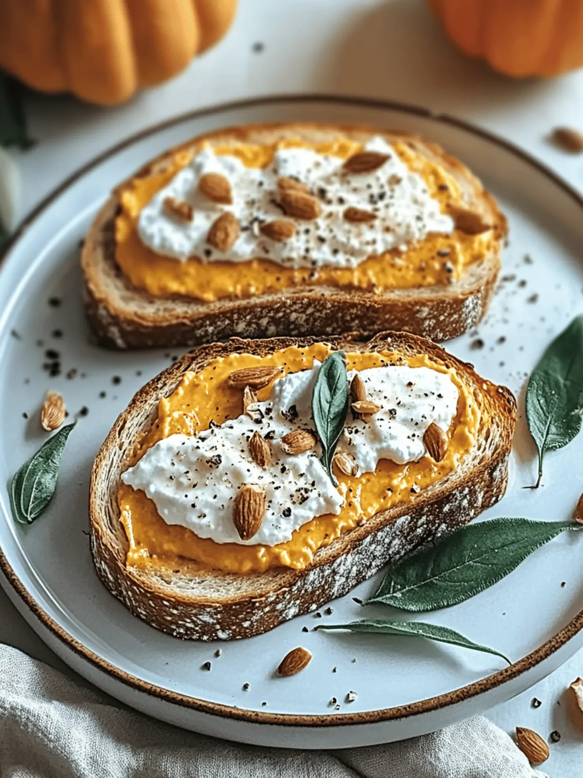 Pumpkin Ricotta Toast: Quick and Cozy Fall Breakfast Delight 4 Pumpkin Ricotta Toast