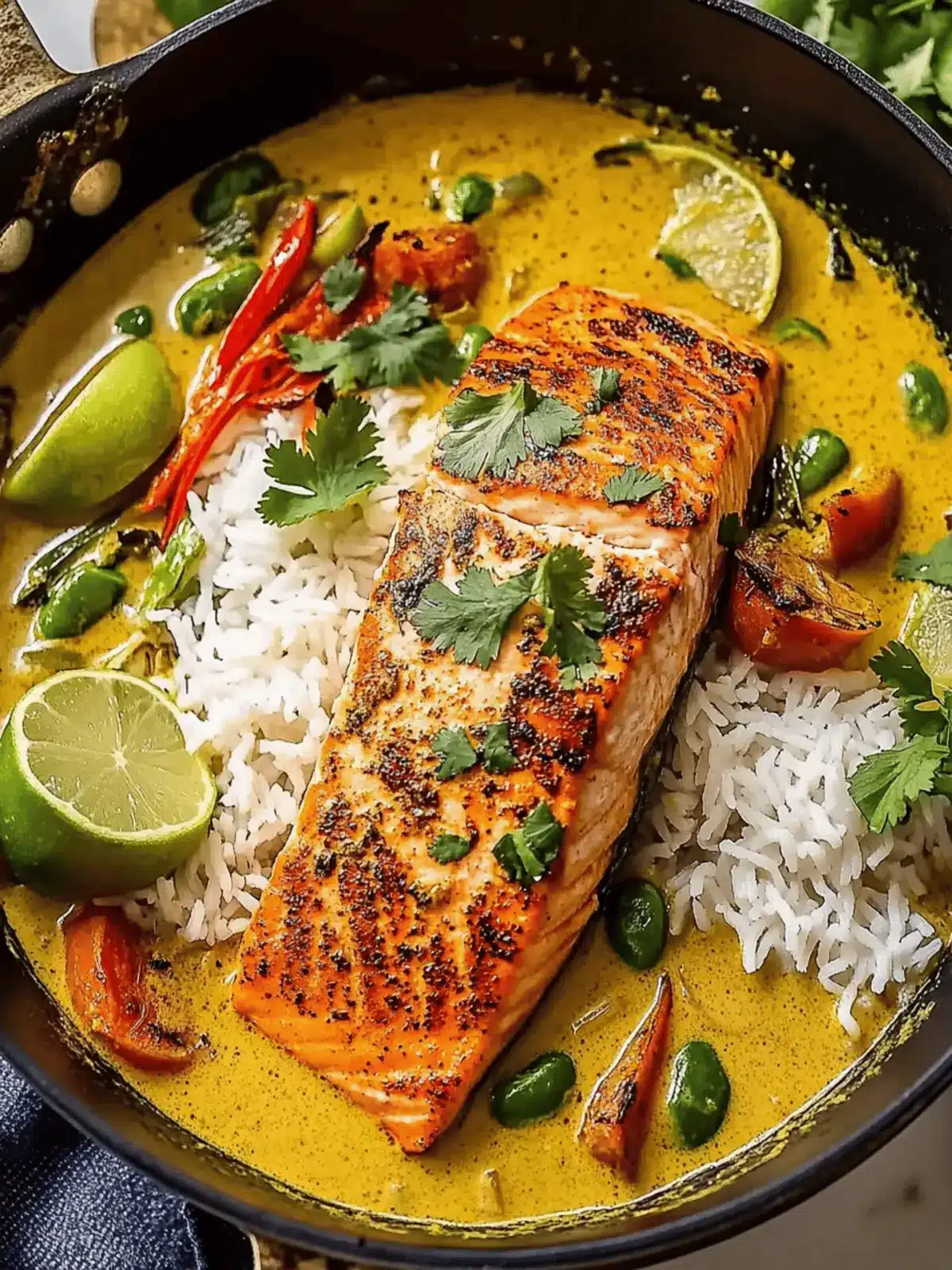 Caribbean Coconut Curry Salmon: A Quick One-Pan Delight 3 Caribbean Coconut Curry Salmon