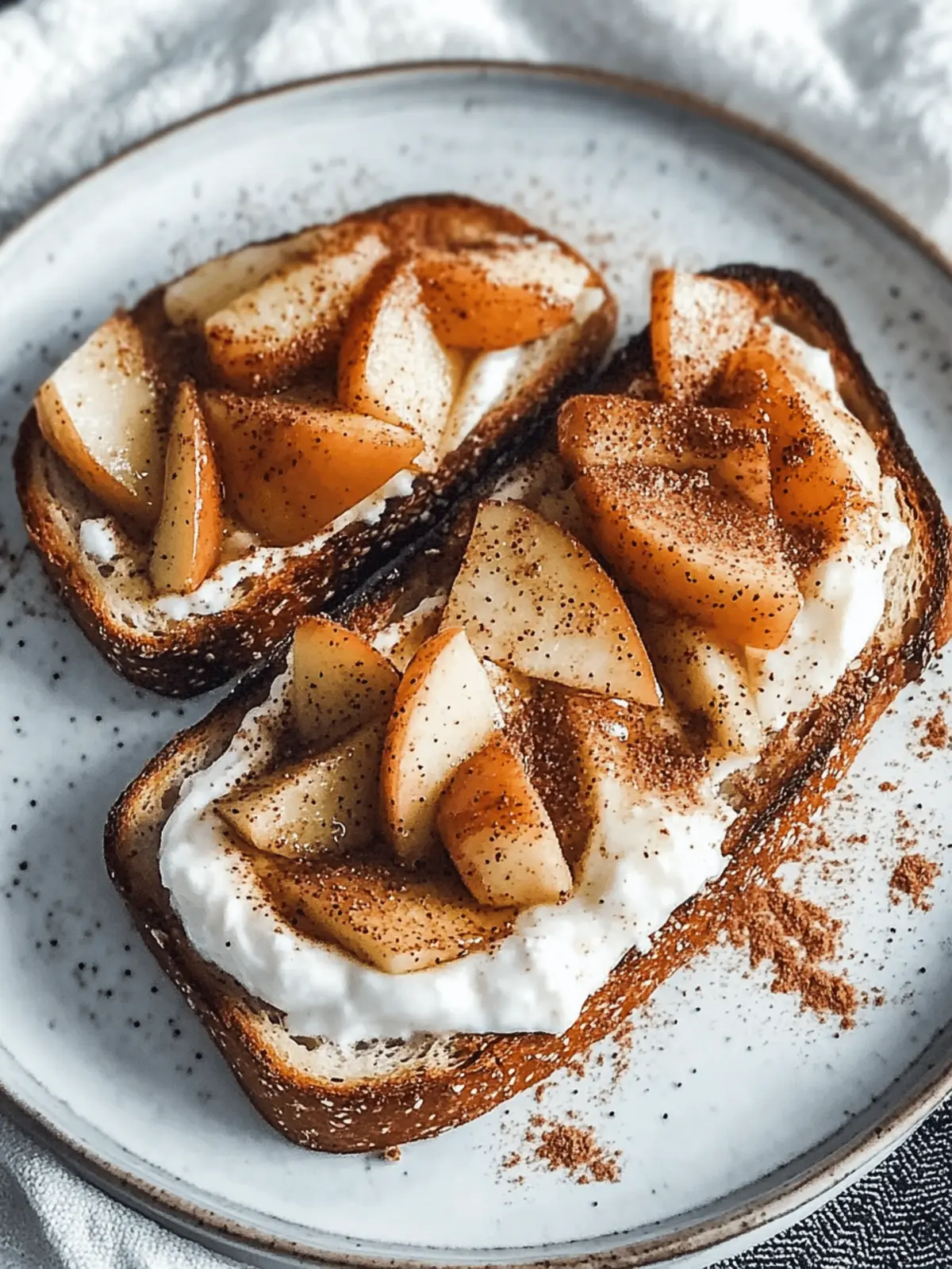 Sautéed Cinnamon Apples and Yogurt Toast for a Cozy Morning 4 Sautéed Cinnamon Apples and Yogurt Toast