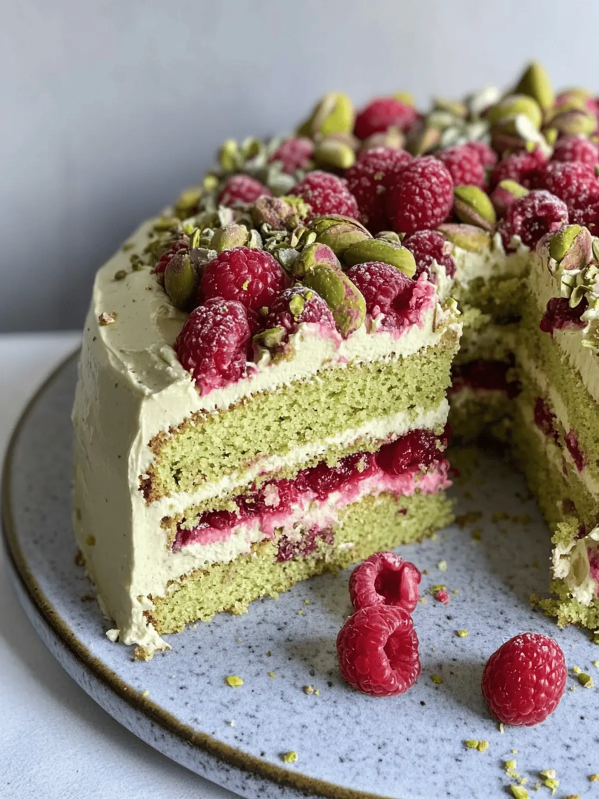 Pistachio Raspberry Cake: A Showstopper for Any Celebration 5 Pistachio Raspberry Cake