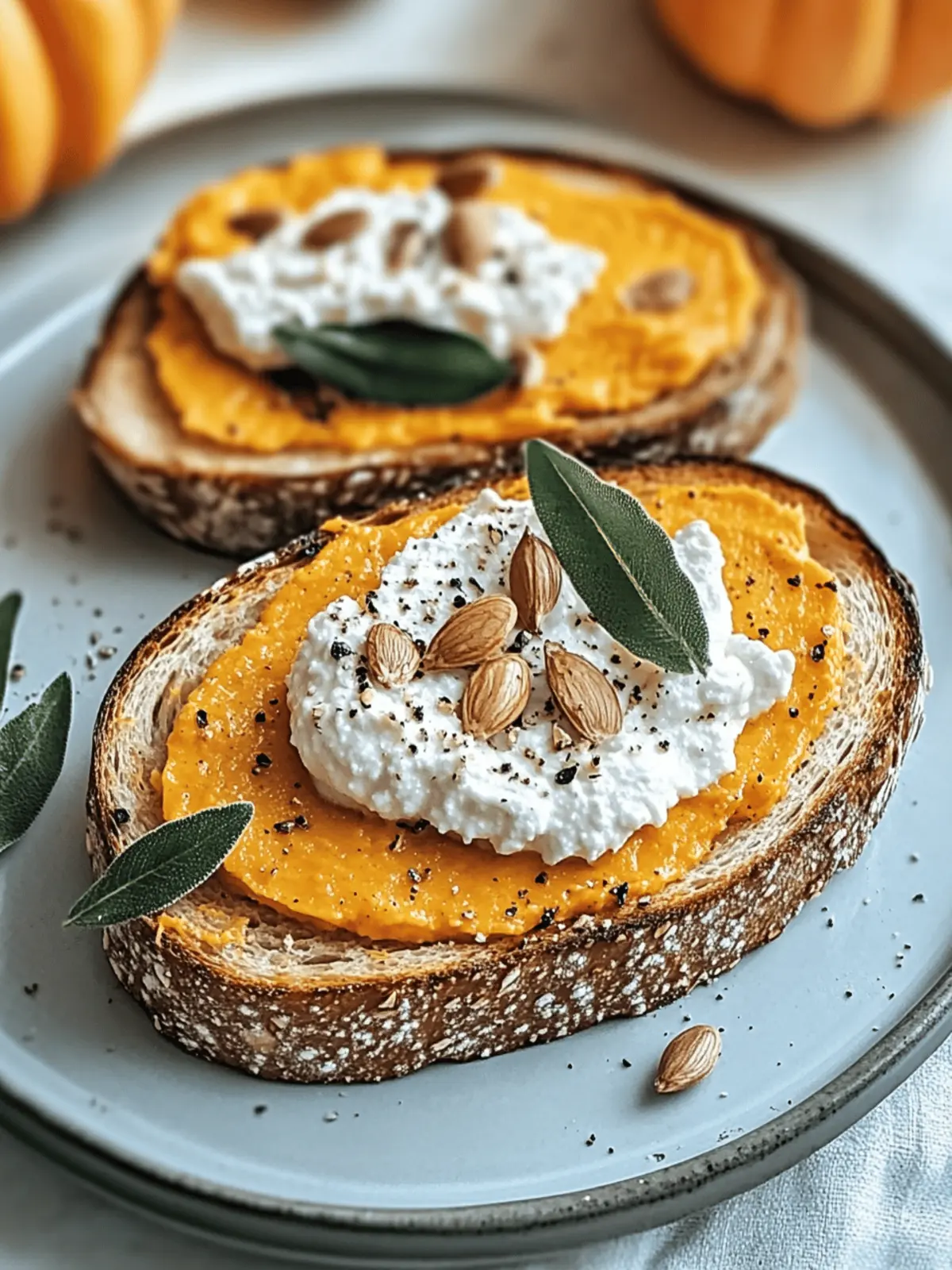 Pumpkin Ricotta Toast: Quick and Cozy Fall Breakfast Delight 3 Pumpkin Ricotta Toast