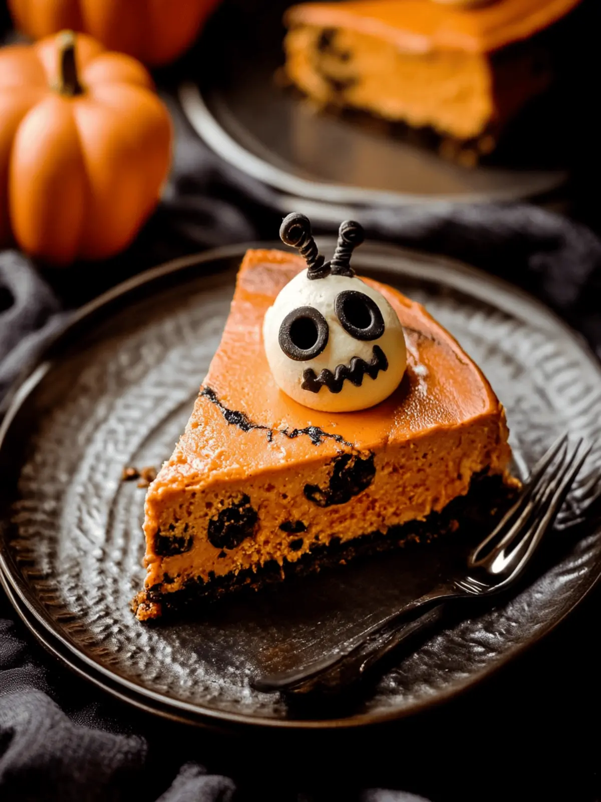 Spooktacular Halloween Cheesecake with Creamy Cookie Crunch 2 Halloween Cheesecake