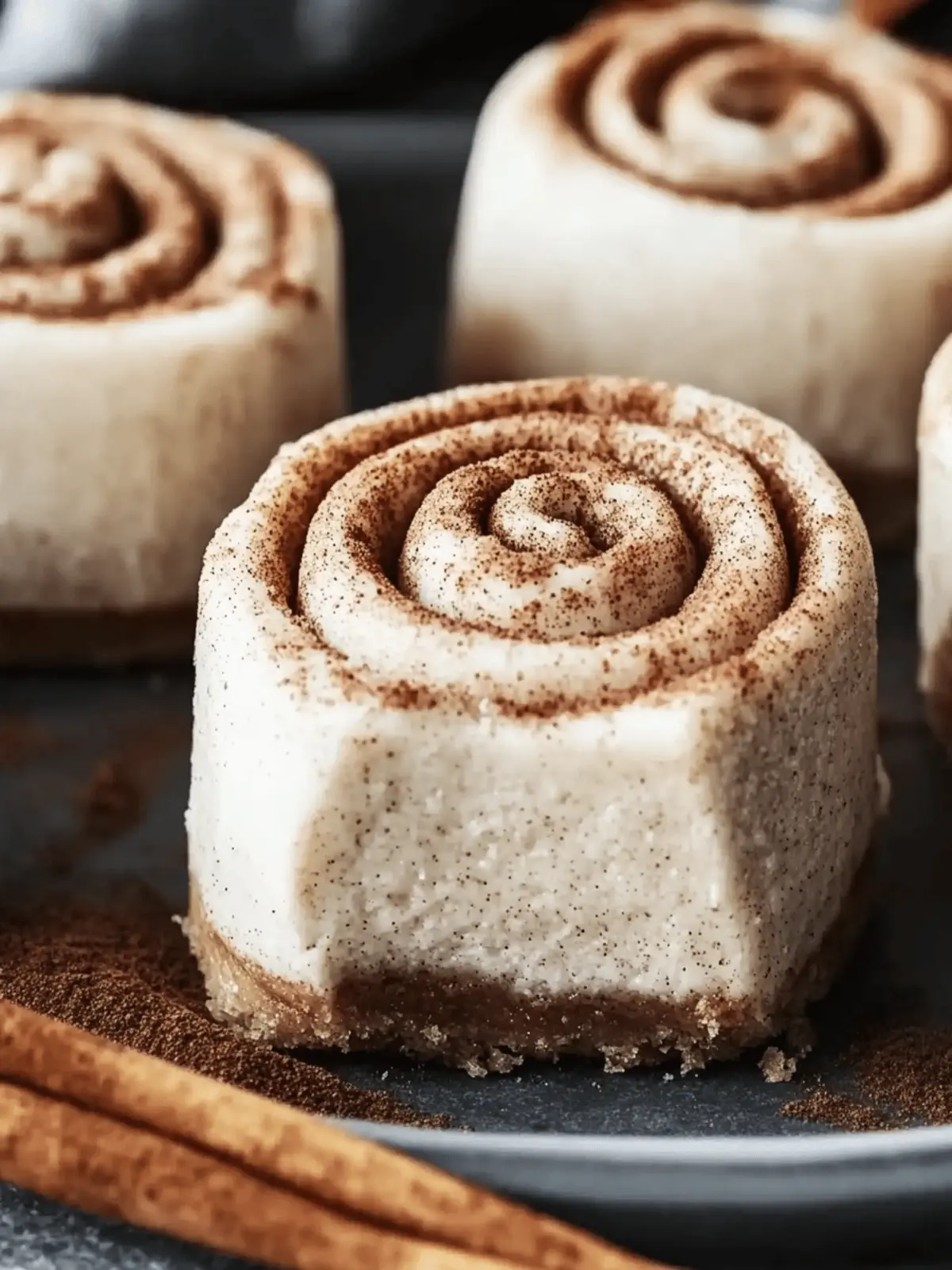 Mini Cinnamon Roll Cheesecakes that Melt in Your Mouth 3 Mini Cinnamon Roll Cheesecakes