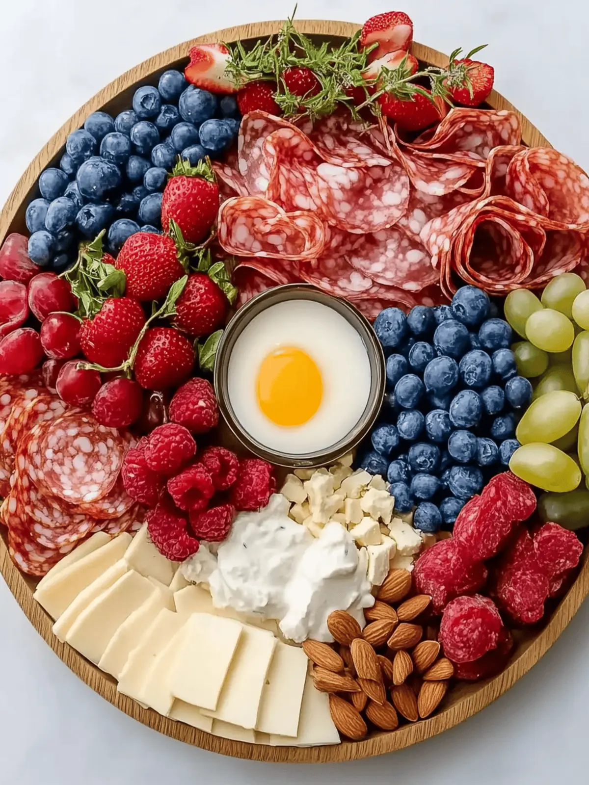 Healthy Red White and Blue Charcuterie Board for Fun Gatherings 2 Healthy Red White and Blue Charcuterie Board