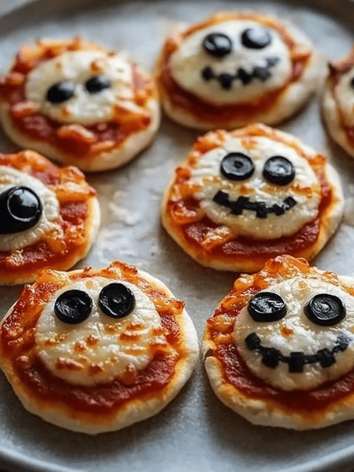 Mini Halloween Pizzas: Fun, Easy Recipes For Spooky Nights 3 Mini Halloween Pizzas