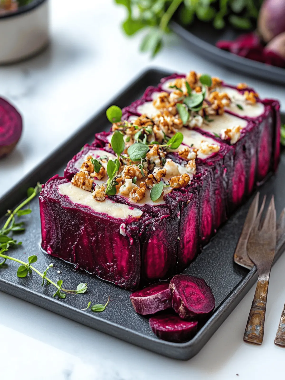 Vibrant Beetroot and Goat's Cheese Terrine for Effortless Entertaining 3 Beetroot and Goat’s Cheese Terrine