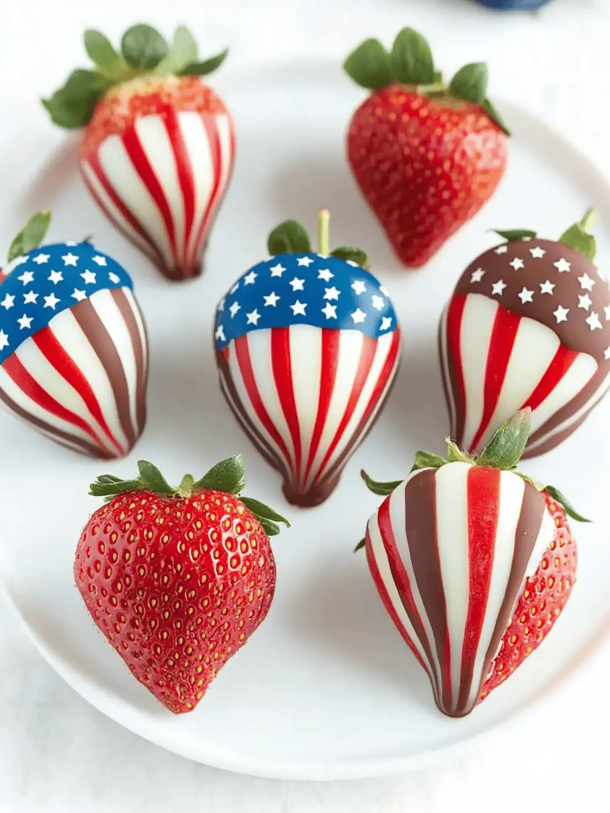Patriotic Chocolate-Covered Strawberries for Easy Festive Fun 2 Patriotic Chocolate-Covered Strawberries