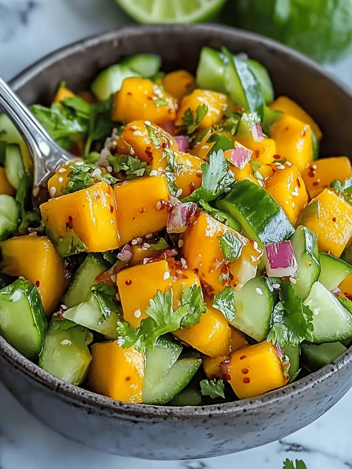 Mango Cucumber Salad with Chili Lime: A Zesty Summer Must-Try 5 Mango Cucumber Salad with Chili Lime